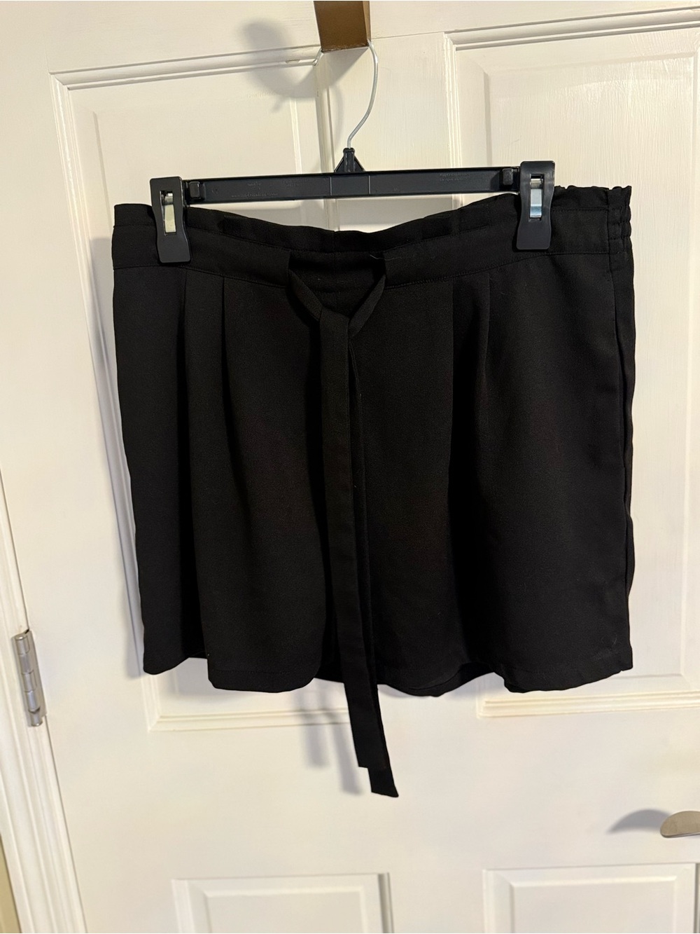 DR2 Black Women's Shorts with Tie Waist
